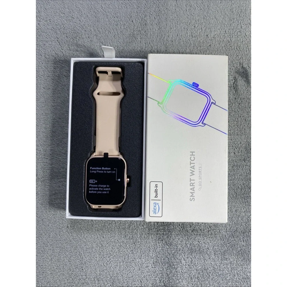Smart Watch Alexa Built-in Fitness Calls Waterproof HR Tracker iPhone VeryFit‎